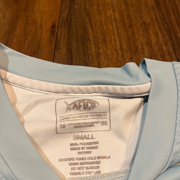 AFTCO Men's Sky Blue Short Sleeve Tee - Small - Picture 5 of 6
